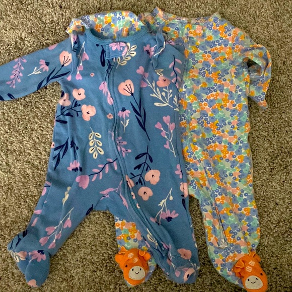 Carter's Pajamas Footed Pajamas Size Three Months Poshmark